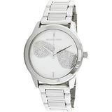 Buy Shop Michael Kors Harman Analog Silver Dial Silver Steel Strap Watch For Women - MK3672 USA Online