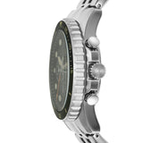 Buy Shop Fossil FB-01 Chronograph Black Dial Silver Steel Strap Watch for Men - FS5864 USA Online