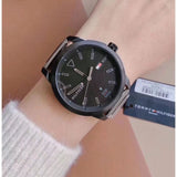 Buy Shop Tommy Hilfiger Sneaker Quartz Black Dial Two Tone Steel Strap Watch for Men - 1791619 USA Online