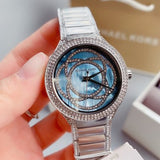 Buy Shop Michael Kors Kerry Mother of Pearl Dial Silver Strap Watch for Women - MK3480 USA Online