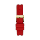 Buy Shop Guess Diamonds White Dial Red Rubber Strap Watch for Women - GW0431L1 USA Online