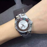 Buy Shop Marc Jacobs Henry Skeleton Silver Dial Silver Steel Strap Watch for Women - MBM3262 USA Online
