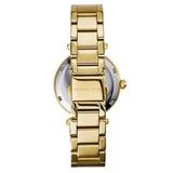 Buy Shop Michael Kors Parker White Dial Gold Steel Strap Watch for Women - MK6056 USA Online
