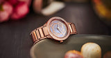 Buy Shop Michael Kors Kerry Purple Dial Rose Gold Stainless Steel Strap Watch for Women - MK3482 USA Online
