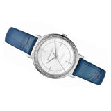 Buy Shop Michael Kors Cinthia Mother of Pearl Dial Blue Leather Strap Watch for Women - MK2661 USA Online