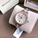 Buy Shop Michael Kors Sofie Chronograph White Dial Two Tone Steel Strap Watch For Women - MK4353 USA Online