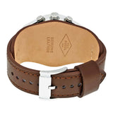 Buy Shop Fossil Coachman Chronograph Silver Dial Brown Leather Strap Watch for Men - CH2565 USA Online