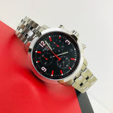 Buy Shop Tissot PRC 200 Asian Games Special Edition Black Dial Silver Steel Strap Watch For Men - T055.417.11.057.01 USA Online