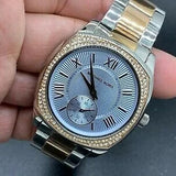 Buy Shop Michael Kors Bryn Quartz Blue Dial Two Tone Steel Strap Watch For Women - MK6136 USA Online