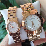 Buy Shop Marc Jacobs Mini Amy White Dial Rose Gold Steel Strap Watch for Women - MBM3078 USA Online