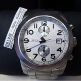Buy Shop Marc Jacobs Larry Chronograph White Dial Silver Steel Strap Watch for Men - MBM5030 USA Online