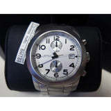 Marc Jacobs Larry Chronograph White Dial Silver Stainless Steel Strap Watch for Men - MBM5030