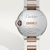 Buy Shop Cartier Ballon Bleu De Cartier Diamonds Silver Dial Two Tone Steel Strap Watch for Women - W3BB0026 USA Online