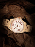 Buy Shop Fossil Cecile Rose Gold Dial Rose Gold Steel Strap Watch for Women - AM4483 USA Online