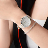 Buy Shop Fossil Jacqueline White Dial Beige Leather Strap Watch for Women - ES3793 USA Online