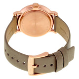 Buy Shop Marc Jacobs Baker Rose Gold Dial Grey Leather Strap Watch for Women - MBM1400 USA Online