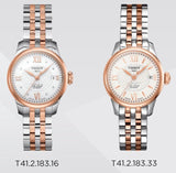 Buy Shop Tissot Le Locle Automatic Small Lady Silver Dial Two Tone Steel Strap Watch For Women - T41.2.183.33 USA Online