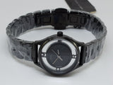 Buy Shop Marc Jacobs Tether Transparent Black Dial Black Steel Strap Watch for Women - MBM3419 USA Online
