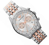 Buy Shop Emporio Armani Sportivo Chronograph Silver Dial Two Tone Steel Strap Watch For Men - AR5999 USA Online