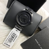 Buy Shop Marc Jacobs Tether Transparent Black Dial Black Steel Strap Watch for Women - MBM3415 USA Online