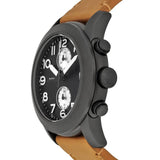 Marc Jacobs Larry Black Dial Tan Leather Strap Watch for Men - MBM5053