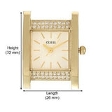 Buy Shop Guess Nouveau Diamonds Gold Dial Gold Mesh Bracelet Watch for Women - W0127L2 USA Online