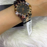Buy Shop Marc Jacobs Amy Grey Dial Two Tone Steel Strap Watch for Women - MBM8597 USA Online