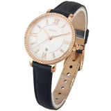 Buy Shop Fossil Jacqueline White Dial Blue Leather Strap Watch for Women - ES4291 USA Online