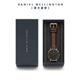 Buy Shop Daniel Wellington Bristol Black Dial Brown Leather Strap Watch For Men - DW00100125 USA Online