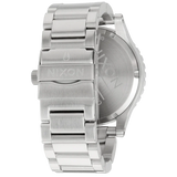 Nixon 51-30 Chrono White Dial Silver Steel Strap Watch for Men - A083-100