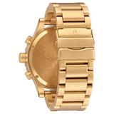 Nixon 51-30 Chrono Blue Dial Gold Steel Strap Watch for Men - A083-2735