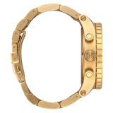Nixon 51-30 Chrono Gold Dial Gold Steel Strap Watch for Men - A083-502