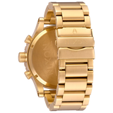 Nixon 51-30 Chrono Gold Dial Gold Steel Strap Watch for Men - A083-502