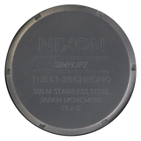 Nixon 51-30 Chronograph Grey Dial Grey Steel Strap Watch for Men - A083-1062