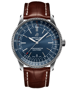 Buy Shop Breitling Navitimer 1 Automatic 41mm Blue Dial Brown Steel Strap Watch for Men - A17326161C1P1 USA Online
