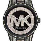 Buy Shop Michael Kors Ritz Crystals Black Dial Two Tone Steel Strap Watch for Women - MK6733 USA Online