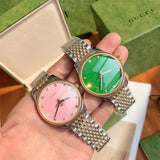 Buy Shop Gucci G Timeless Quartz Green Dial Two Tone Steel Strap Watch For Men - YA1264182 USA Online