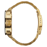 Nixon Sentry Black Dial Gold Steel Strap Watch for Men - A356-510