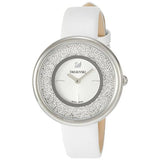 Buy Shop Swarovski Crystalline Pure White Dial White Leather Strap Watch for Women - 5275046 USA Online