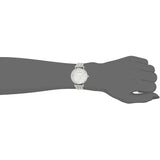 Buy Shop Emporio Armani Gianni T Bar White Marble Dial Silver Steel Strap Watch For Women - AR11170 USA Online