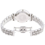 Buy Shop Emporio Armani Gianni T Bar White Marble Dial Silver Steel Strap Watch For Women - AR11170 USA Online