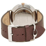 Buy Shop Coach Perry White Dial Brown Leather Strap Watch for Women - 14503154 USA Online