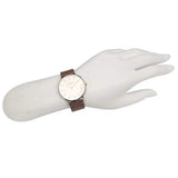 Buy Shop Coach Perry White Dial Brown Leather Strap Watch for Women - 14503154 USA Online