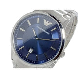 Buy Shop Emporio Armani Renato Blue Dial Silver Steel Strap Watch For Men - AR2477 USA Online