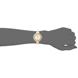 Swarovski Crystal Rose Silver Dial Rose Gold Steel Strap Watch for Women - 5484073