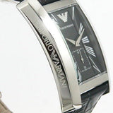 Buy Shop Emporio Armani Black Dial Black Leather Strap Watch For Men - AR0143 USA Online