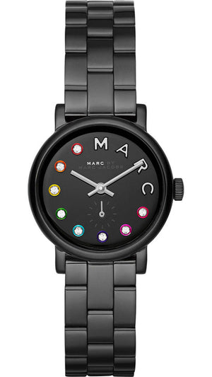 Buy Shop Marc Jacobs Baker Black Dial Black Steel Strap Watch for Women - MBM3425 USA Online