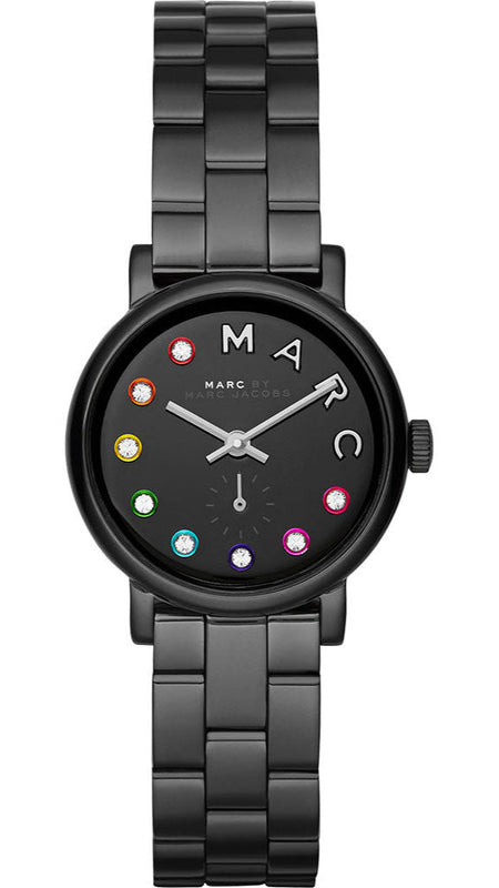 Buy Shop Marc Jacobs Baker Black Dial Black Steel Strap Watch for Women - MBM3425 USA Online