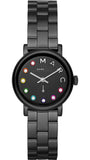 Buy Shop Marc Jacobs Baker Black Dial Black Steel Strap Watch for Women - MBM3425 USA Online