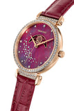 Swarovski Passage Moon Phase Red Dial Red Leather Strap Watch for Women - 5613323